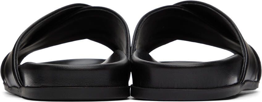Manolo Blahnik Black Leather Chiltern Sandals - Picture 3