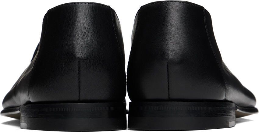 Manolo Blahnik Black Mario Loafers