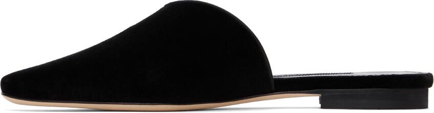 Manolo Blahnik Black Sinbelmu Slippers - Picture 4