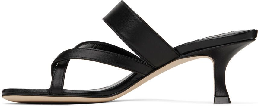 Manolo Blahnik Black Susa Heeled Sandals - Picture 3