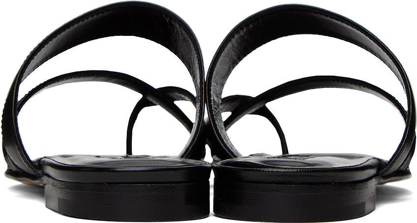 Manolo Blahnik Black Susa Sandals