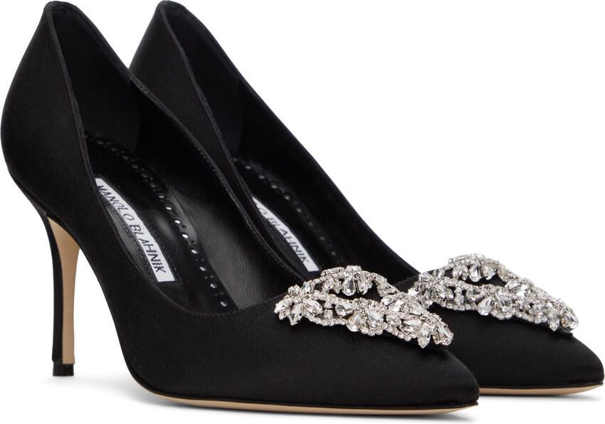 Manolo Blahnik Black Trina Heels - Picture 2