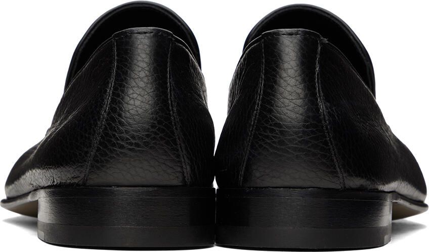 Manolo Blahnik Black Truro Loafers