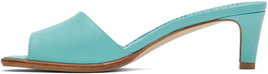 Manolo Blahnik Blue Araspemu Heeled Sandals - Picture 4