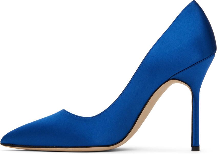 Manolo Blahnik Blue BB Pumps - Picture 3