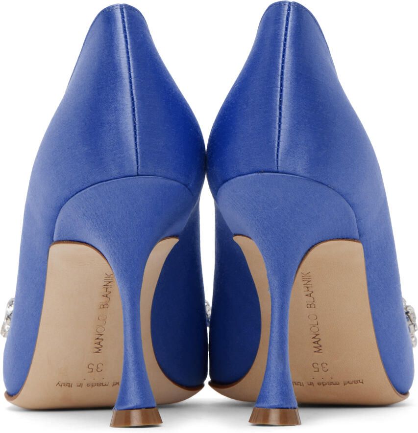Manolo Blahnik Blue Khafina Heels