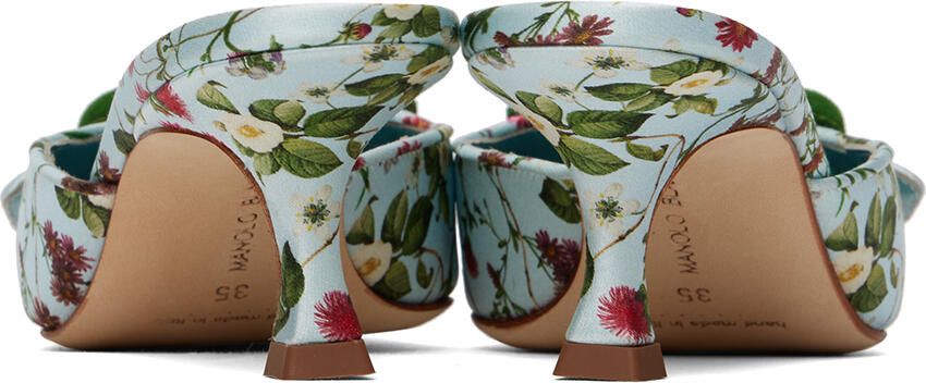 Manolo Blahnik Blue Maysalebi Heels