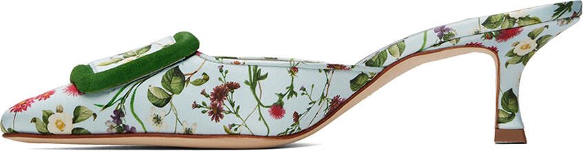 Manolo Blahnik Blue Maysalebi Heels - Picture 3