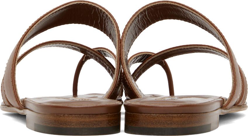 Manolo Blahnik Brown Susa Sandals