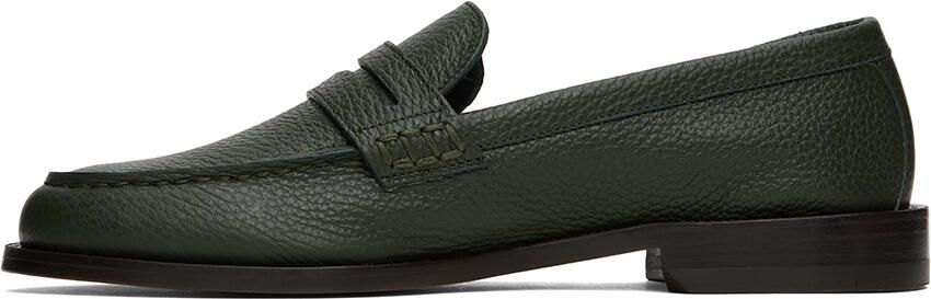 Manolo Blahnik Green Perry Loafers - Picture 4