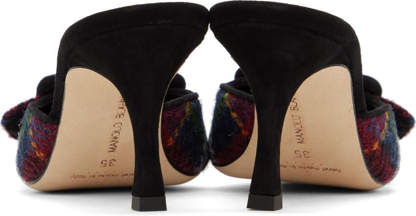 Manolo Blahnik Multicolor Maysale Mules