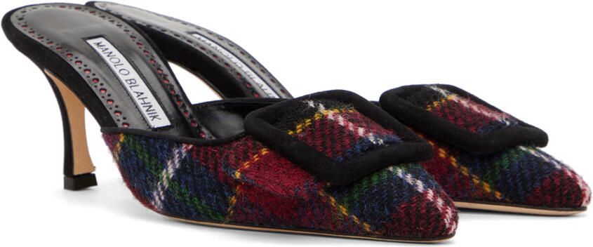 Manolo Blahnik Multicolor Maysale Mules - Picture 2