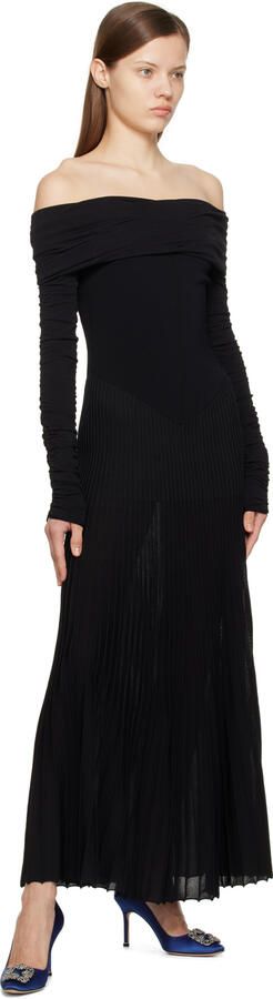 Manolo Blahnik Navy Hangisi 90 Heels - Picture 4