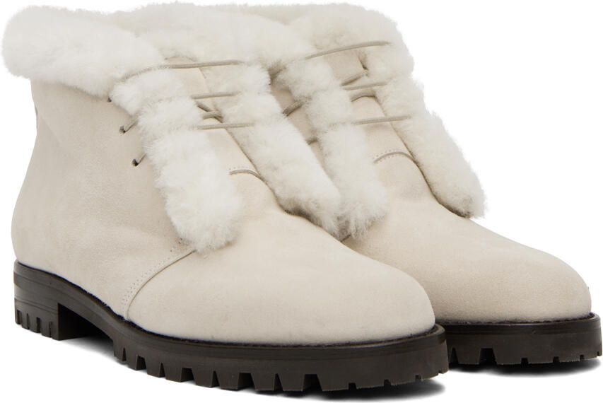 Manolo Blahnik Off-White Mircus Boots - Picture 2