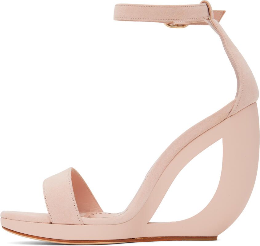 Manolo Blahnik Pink Rocar Sandals - Picture 2