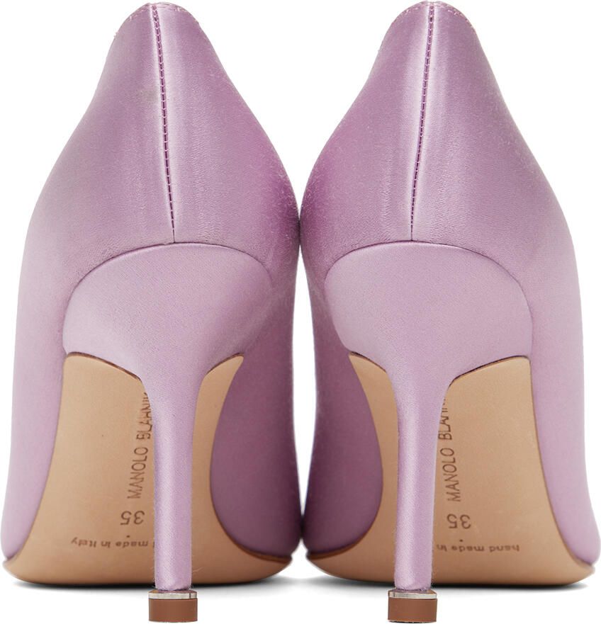 Manolo Blahnik Purple Hangisi 90 Heels
