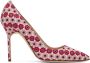 Manolo Blahnik Pink BB Pumps - Thumbnail 1