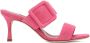 Manolo Blahnik Pink Gable Heeled Sandals - Thumbnail 1