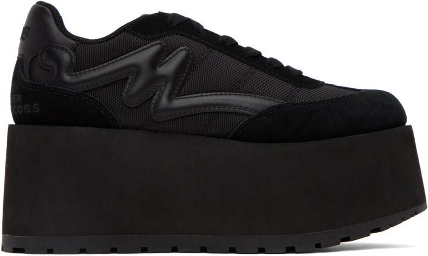 Marc Jacobs Black 'The Platform Jogger' Sneakers