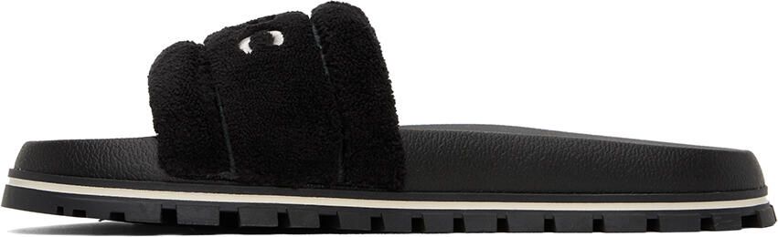 Marc Jacobs Black 'The Terry Slide' Sandals - Picture 6