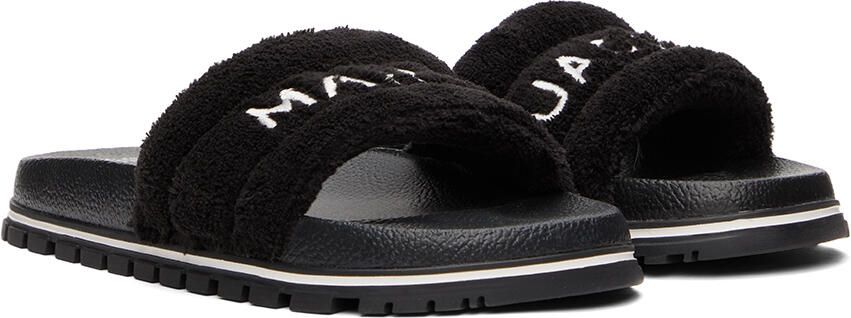 Marc Jacobs Black 'The Terry Slide' Sandals