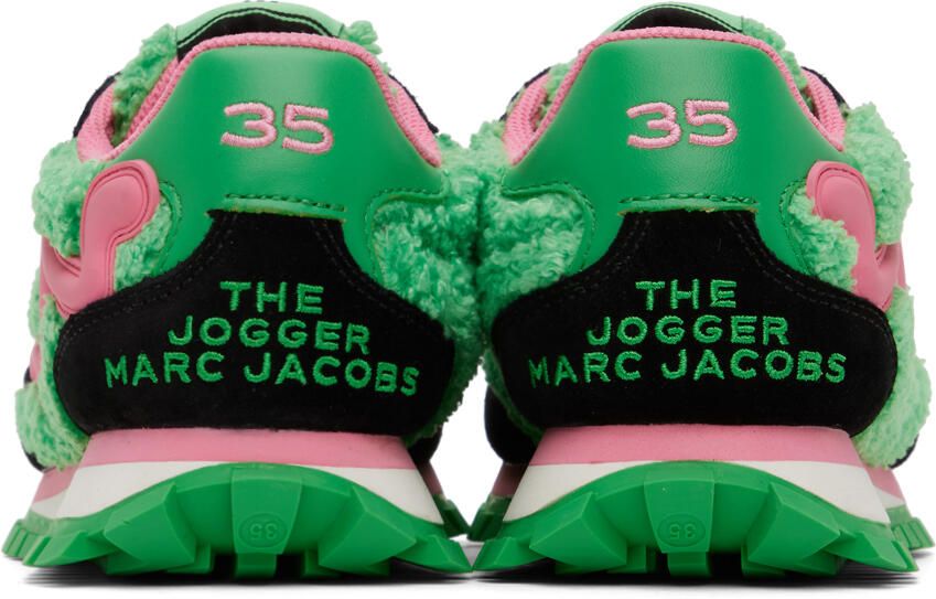 Marc Jacobs Pink & Green 'The Teddy Jogger' Sneakers