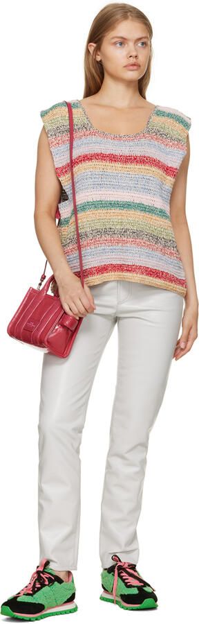 Marc Jacobs Pink & Green 'The Teddy Jogger' Sneakers - Picture 4