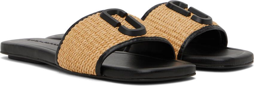 Marc Jacobs Tan & Black 'The J Marc' Sandals - Picture 2