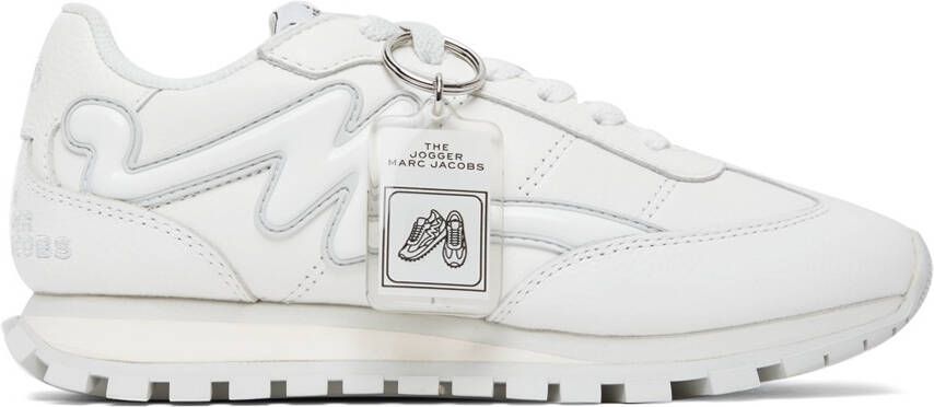 Marc Jacobs White 'The Leather Jogger' Sneakers