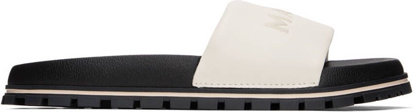 Marc Jacobs White 'The Leather Slide' Sandals - Picture 12