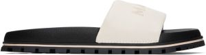 Marc Jacobs White 'The Leather Slide' Sandals