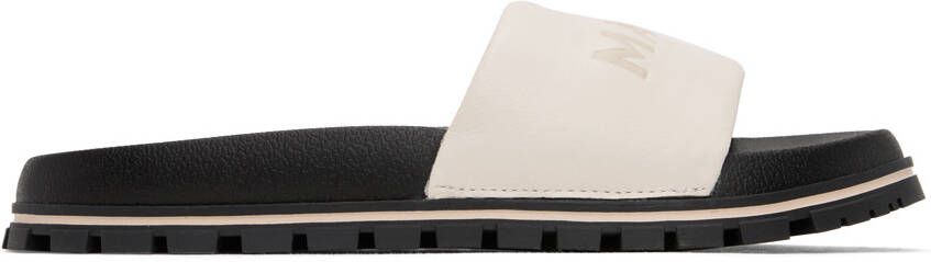 Marc Jacobs White 'The Leather Slide' Sandals - Picture 10