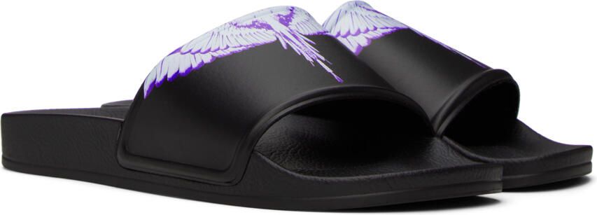 Marcelo Burlon County of Milan Black Icon Wings Sandals - Picture 2