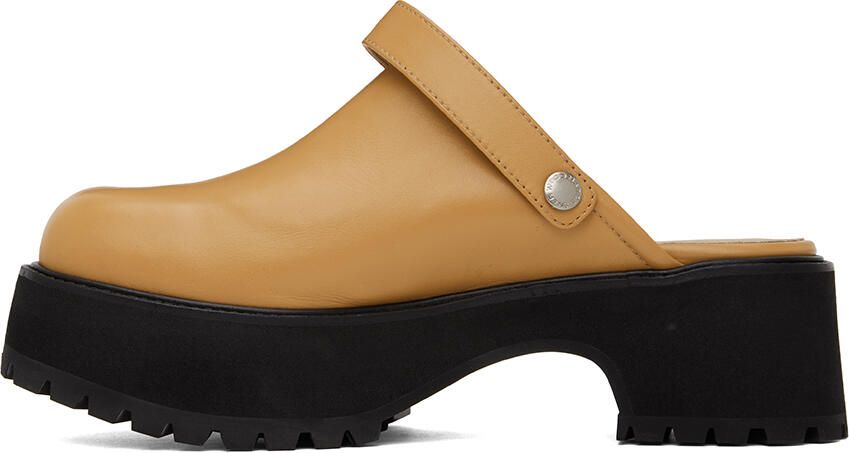 Marge Sherwood Tan 70's Clogs - Picture 3