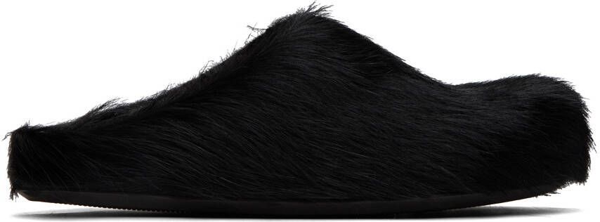 Marni Black Fussbett Sabot Loafers