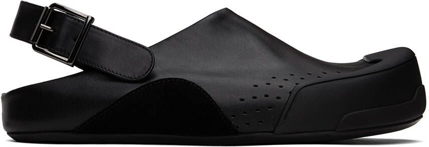 Marni Black Fussbett Sabot Sandals