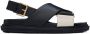 Marni Black & Off-White Fussbett Sandals - Thumbnail 1