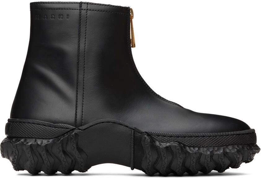 Marni Black Zip Boots