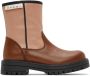 Marni Kids Brown & Pink Colorblock Boots - Thumbnail 1
