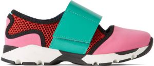 Marni Kids Pink & Red Scuba Sneakers