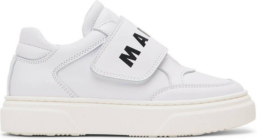 Marni Kids White Velcro Sneakers