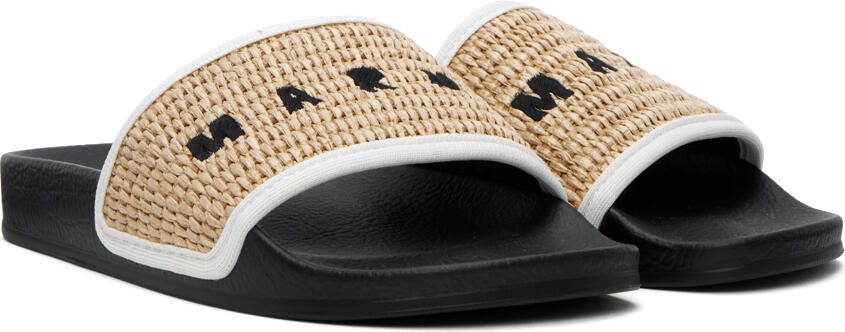 Marni Beige Embroidered Sandals - Picture 3