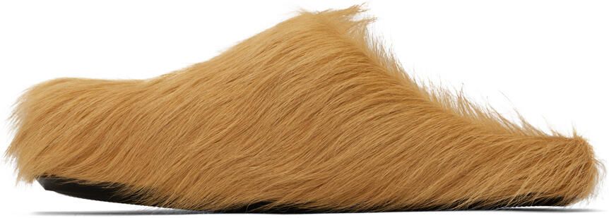 Marni Beige Fussbett Sabot Loafers - Picture 2