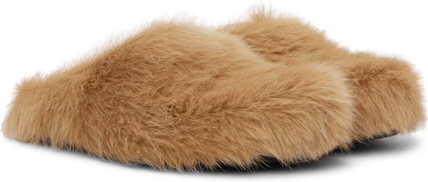 Marni Beige Fussbett Sabot Loafers - Picture 2