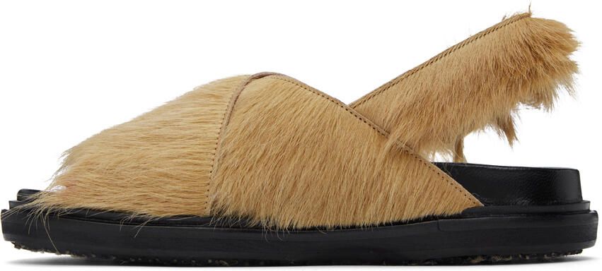 Marni Beige Fussbett Sandals - Picture 3