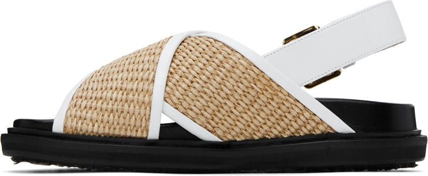 Marni Beige Fussbett Sandals - Picture 3
