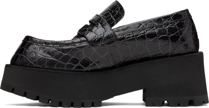 Marni Black Croc Loafers - Picture 3
