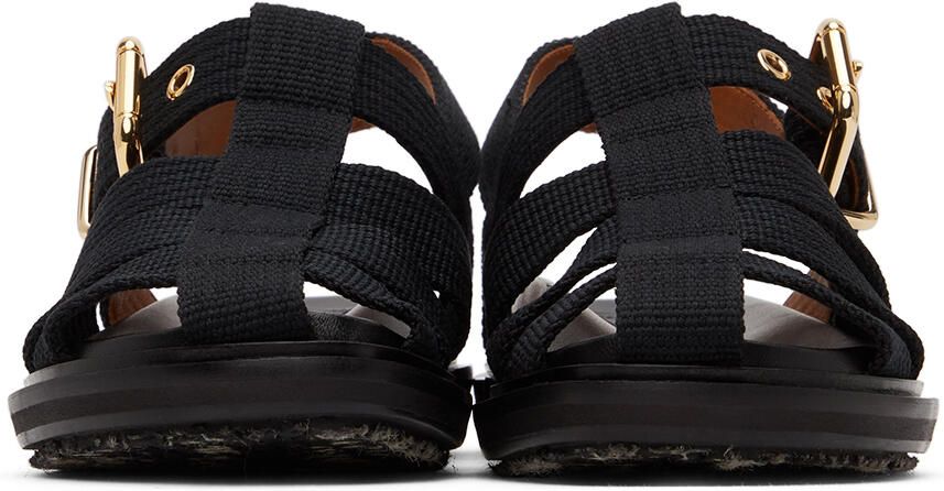 Marni Black Fisherman Sandals - Picture 5