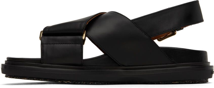 Marni Black Fussbett Sandals - Picture 3