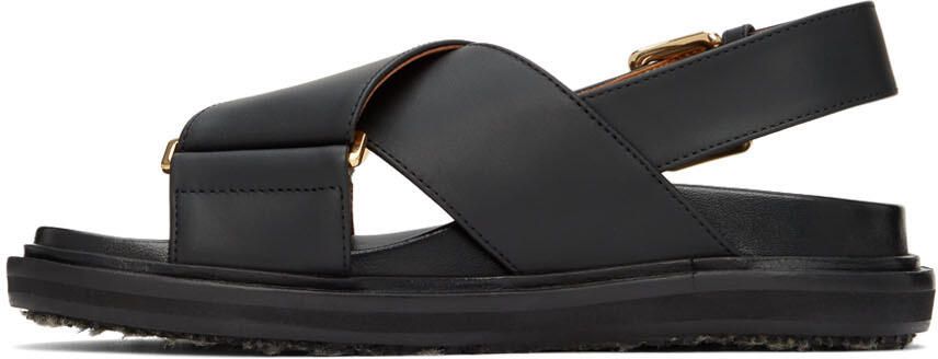 Marni Black Fussbett Sandals - Picture 3